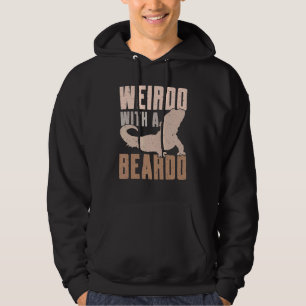 Weirdo med en böjd Dragon Lizard Gecko P Hoodie