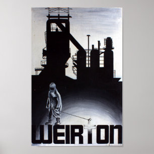 Weirton stålsätter mal tryckvågpannan poster