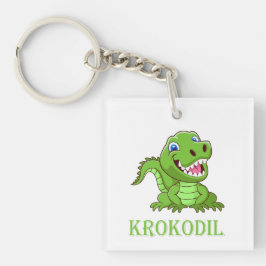 weiß grün Krokodil Cartoon