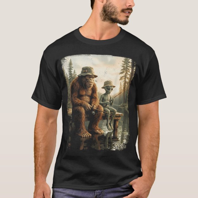 Weiss Lake – Retro solnedgång T Shirt (Framsida)