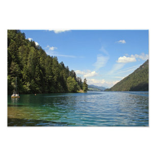 Weissensee, Österrike Fototryck