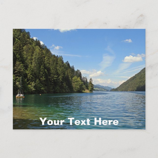 Weissensee, Österrikes anpassade Postcard Vykort (Framsida)
