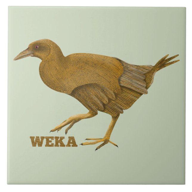 Weka N.Z. bird Kakelplatta (Framsidan)