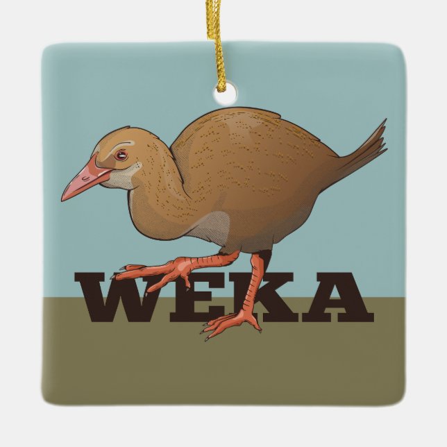 Weka New Zealand Bird Julgransprydnad Keramik (Framsida)