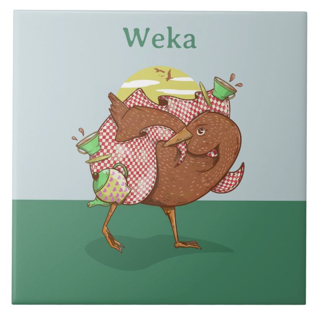 Weka New Zealand Bird Kakelplatta (Framsidan)