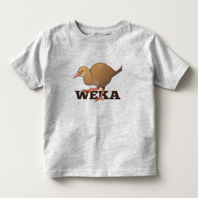 Weka New Zealand Bird T Shirt (Framsida)