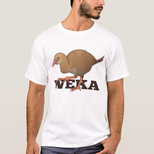 Weka New Zealand Bird T Shirt (Framsida)