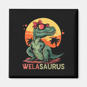Welasaurus Dino Dinosaur Wela-saurus T-rex Mor" Magnet