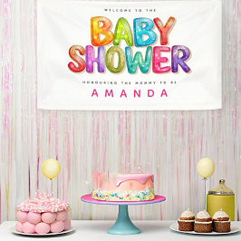 Welcom till Colorful Rainbow rand Baby Shower