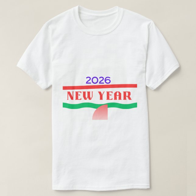 Welcome 2026 - Fresh Start New Year Celebration  T Shirt (Design framsida)