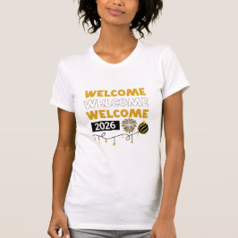 Welcome 2026 Gold New Year Celebration T Shirt
