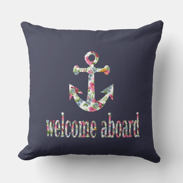 welcome aboard kudde (Framsida)