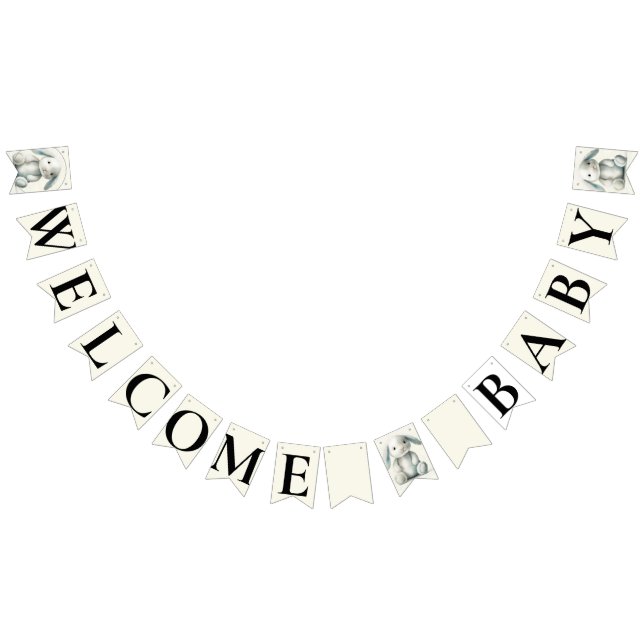 "Welcome Baby" BABY SHOWER" Vimplar (Alla)