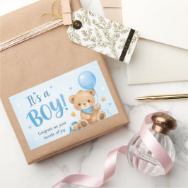 Welcome Baby Boy – A Bundle of Joy Sticker Rektangulärt Klistermärke