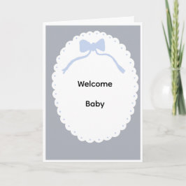 Welcome baby card kort