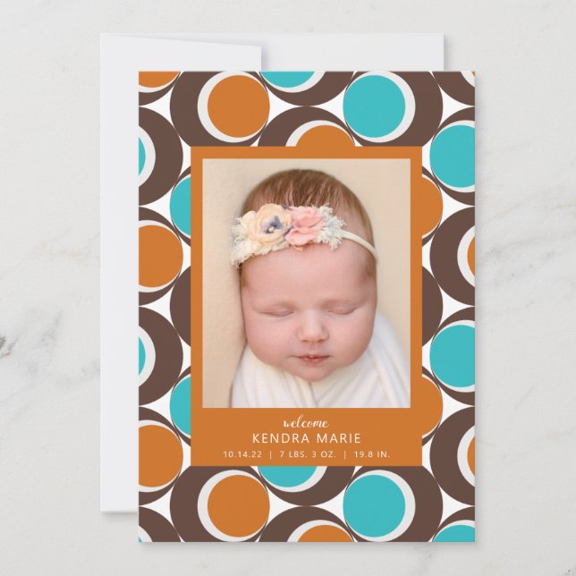 WELCOME BABY | Modernt meddelande om Abstraktens f (Framsida)