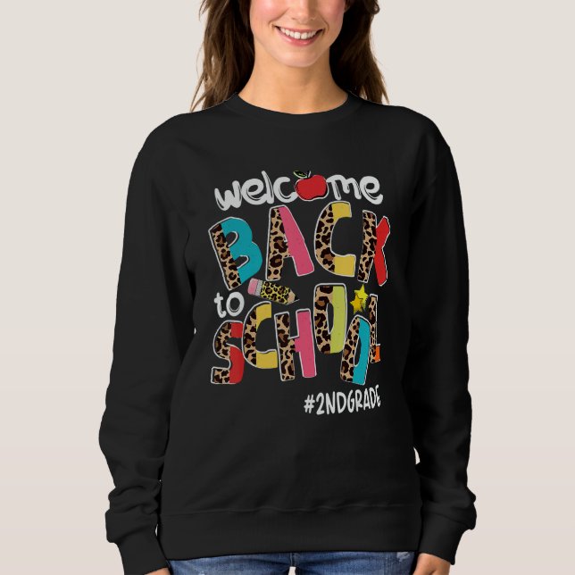 Welcome Back To School 2nd Grade Back To School T Shirt (Framsida)