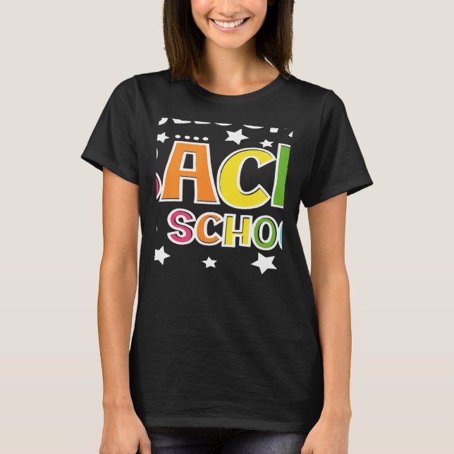 Welcome Back To School Christmas 2023 Outfit Half  T Shirt (Framsida)
