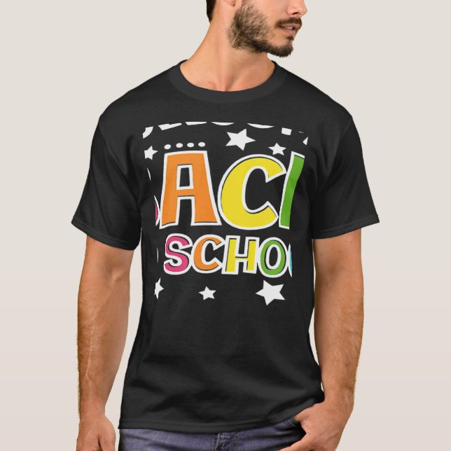 Welcome Back To School Christmas 2023 Outfit Half  T Shirt (Framsida)