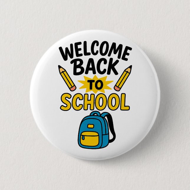 Welcome Back to School Fun Backpack Pencil Knapp (Framsida)