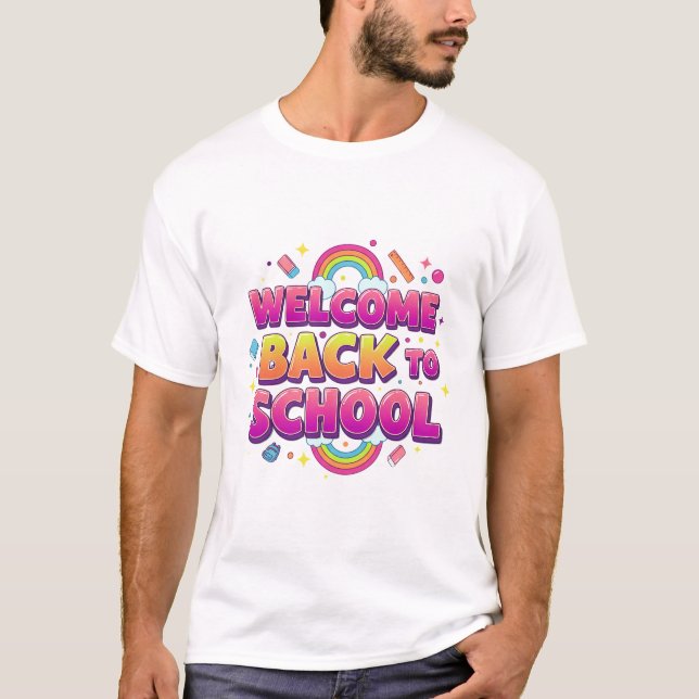 WELCOME BACK TO SCHOOL - Lärare och Student T Shirt (Framsida)