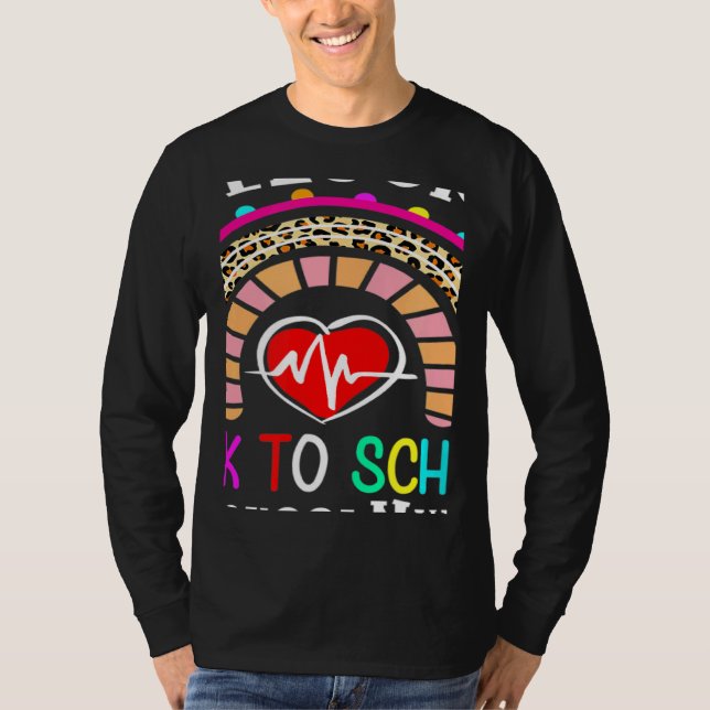 Welcome Back To School Nurse First Day Of School T Shirt (Framsida)