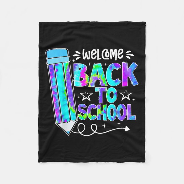 Welcome Back To School Shirts First Day Of School  Fleecefilt (Framsidan)