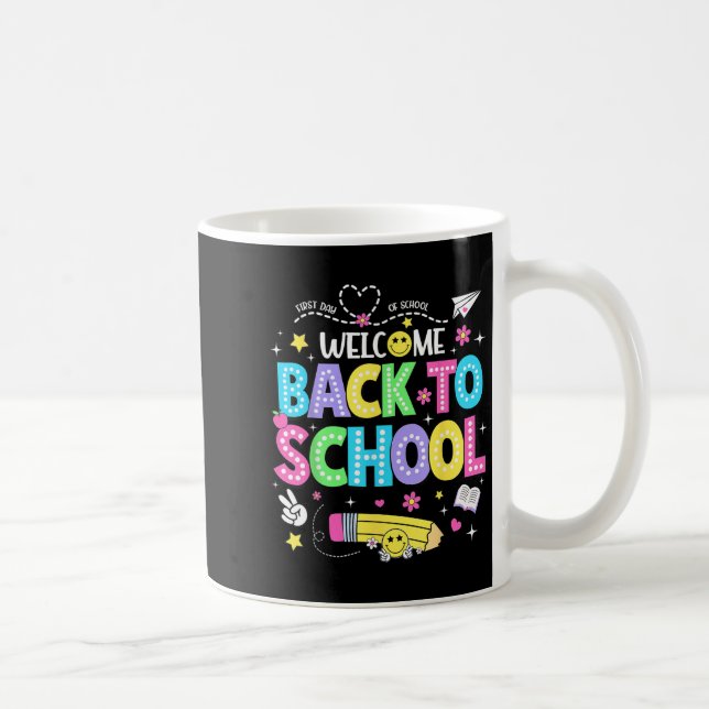 Welcome Back To School Shirts First Day Of School  Kaffemugg (Höger)