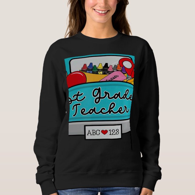 Welcome Back to School With Truck 1st Grade Teache T Shirt (Framsida)
