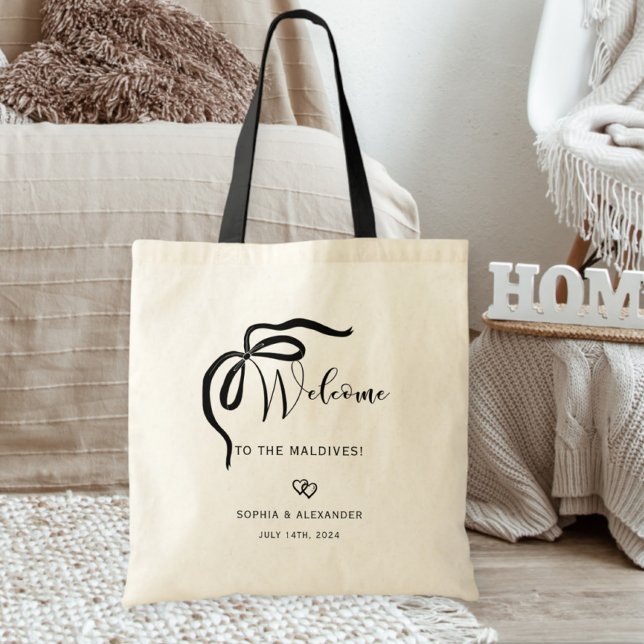 Welcome bag for destination wedding, ribbon tygkasse (Skapare uppladdad)