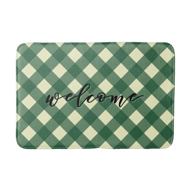 WELCOME GINGHAM BADRUMSMATTA (Framsidan)