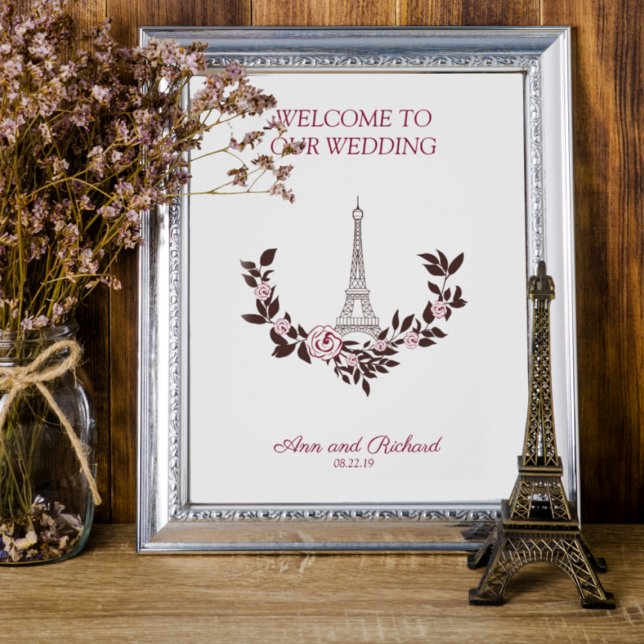 Welcome Guest Board Parisian Inspired Design Poster (Skapare uppladdad)