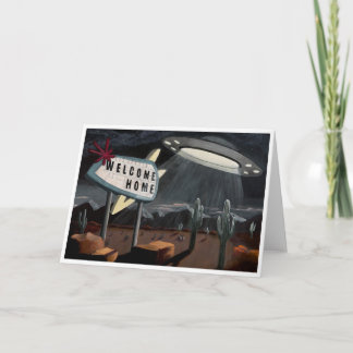 Welcome Home! A retro inspired greeting card. Kort