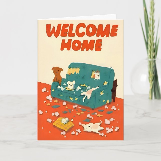 Welcome Home Illustration Kort (Framsida)