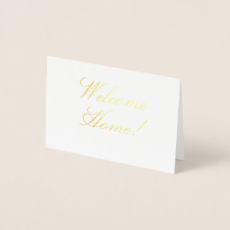 Welcome Home! Real Estate Card Folierat Kort