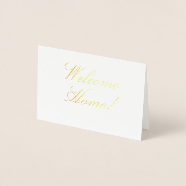 Welcome Home! Real Estate Card Folierat Kort (Framsida)