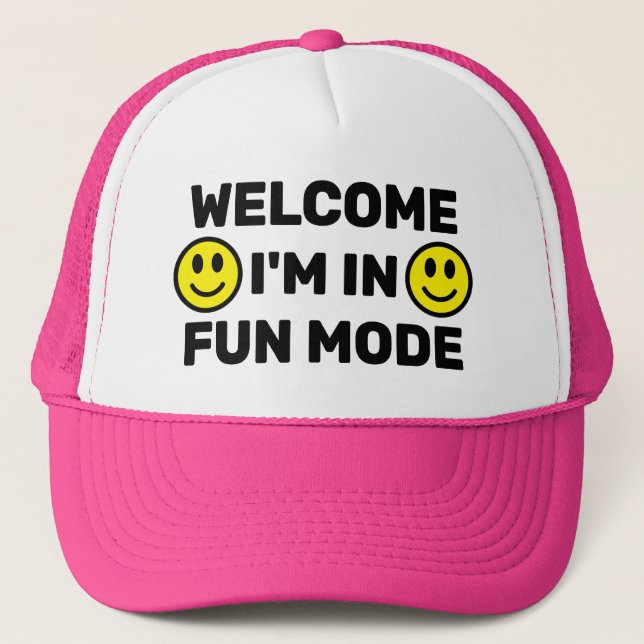 Welcome - I'm In Fun Mode™ Trucker Hat Keps (Framsida)