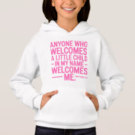 Welcome Kids Cozy Hoodie Design T Shirt
