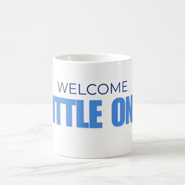 Welcome Little One Baby Boy Mug Kaffemugg (Center)