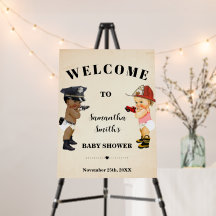 Welcome Little Recruit Baby Shower Foam Board
