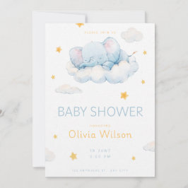 Welcome Little Star Baby Shower Inbjudningar