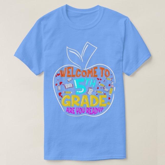 Welcome to 5th Grade Back To School Teacher and St T Shirt (Design framsida)