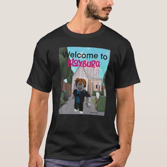 Welcome to bloxburg Premium T Shirt (Framsida)