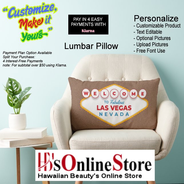 Welcome to Fabulous Las Vegas Nevada Trendy Memory Lumbarkudde (Welcome to Fabulous Las Vegas Nevada Trendy Memory Lumbar Pillow.
)