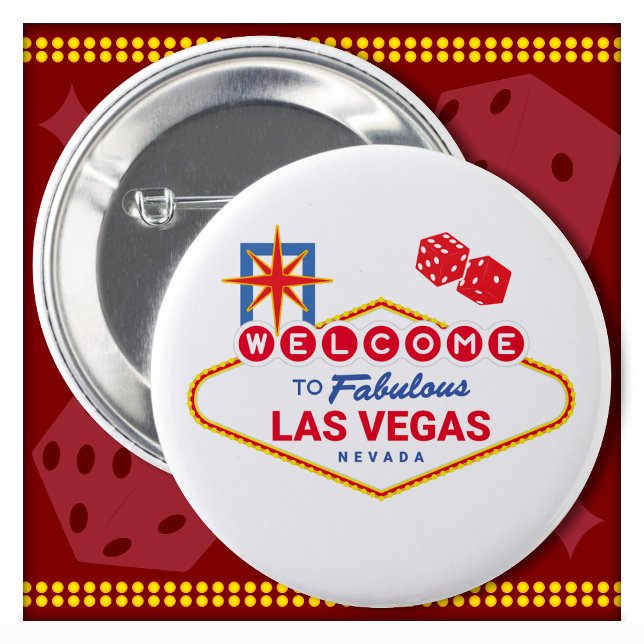 Welcome To Fabulous Las Vegas Trip Las Vegas Sign Knapp (Skapare uppladdad)
