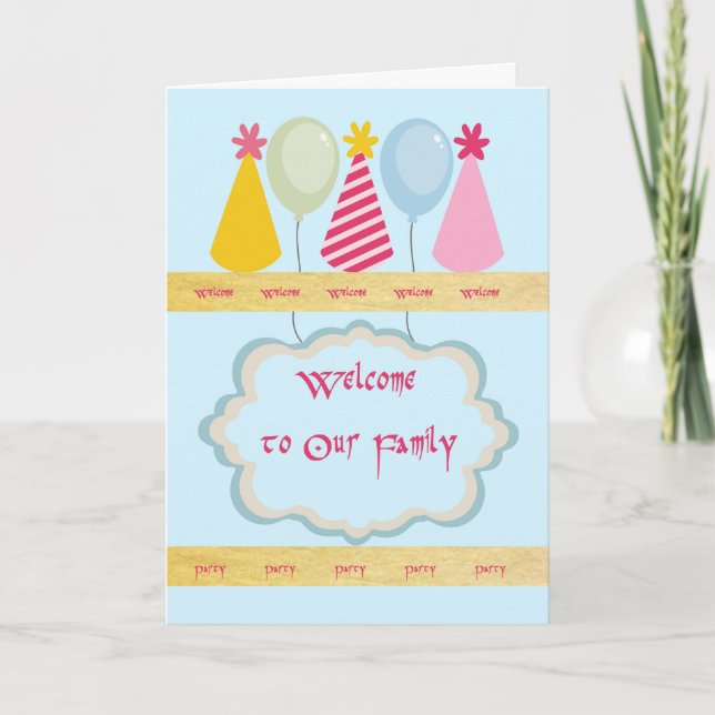 Welcome to Family Party Invitation Inbjudan (Framsida)