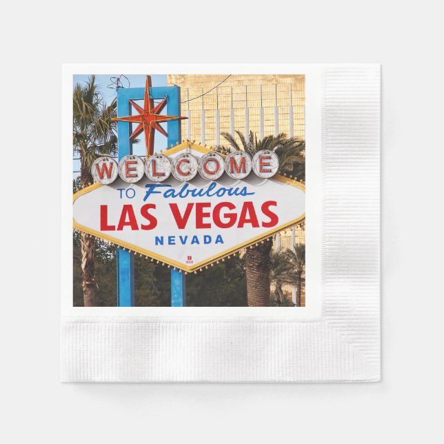 Welcome to Las Vegas Paper Napkins Pappersservett (Framsidan)