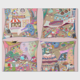 Welcome to My LALATOWN Wrapping Paper 2 Presentpapper
