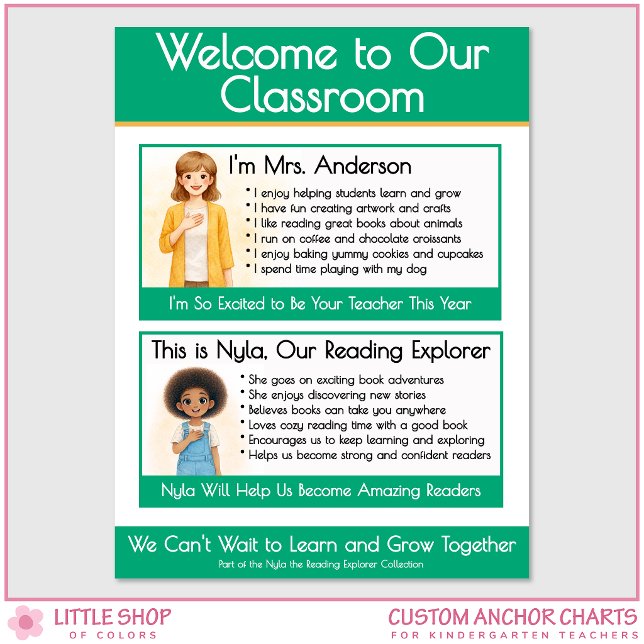 Welcome to Our Classroom Teacher Anchor Chart Poster (Skapare uppladdad)