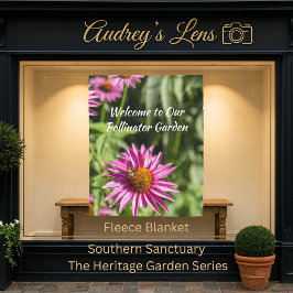 Welcome to our Pollinator Garden Floral Fleecefilt